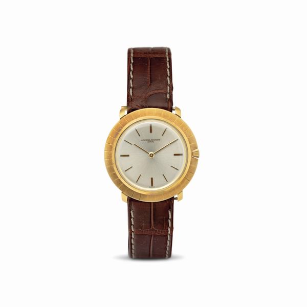 Vacheron & Constantin : Elegante Disco Volante extrapiatto carica manuale in oro giallo 18k, quadrante argent� con indici a bastone  - Asta Orologi da Polso - Associazione Nazionale - Case d'Asta italiane