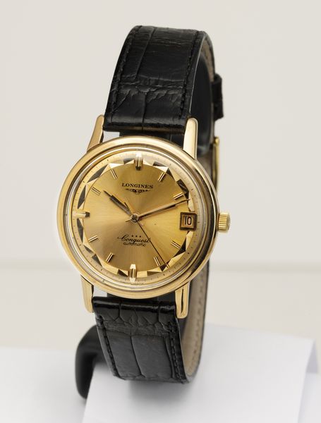 LONGINES : Raffinato orologio da polso automatico Constellation in oro rosa 18kt, quadrante rosa con datario, fondello a vite  - Asta Orologi da Polso - Associazione Nazionale - Case d'Asta italiane