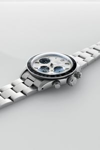 ROLEX : Raro Cosmograph Daytona ref 6263 in acciaio tasti a vite, carica manuale, ghiera tachimetrica in bachelite, quadrante argent�, contatori neri e bracciale Oyster  - Asta Orologi da Polso - Associazione Nazionale - Case d'Asta italiane
