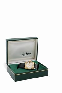 ROLEX : Classico Datejust 1601 in oro giallo 18k, quadrante Argent�, lancette ed indici a foglia con scatola, garanzia e certificato di cronometria  - Asta Orologi da Polso - Associazione Nazionale - Case d'Asta italiane