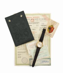 ROLEX : Classico Datejust 1601 in oro giallo 18k, quadrante Argent�, lancette ed indici a foglia con scatola, garanzia e certificato di cronometria  - Asta Orologi da Polso - Associazione Nazionale - Case d'Asta italiane