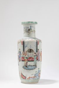 VASO IN PORCELLANA FAMIGLIA ROSA  - Asta Arte Orientale  - Associazione Nazionale - Case d'Asta italiane