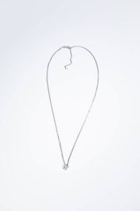 PUNTO LUCE - Peso gr 6 in oro bianco con diamante solitario di ct 1 002 colore I  purezza IF.  Certificato del Dottor Leone  [..]