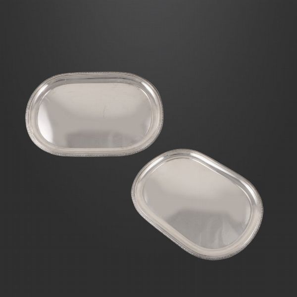 COPPIA DI VASSOI, R. MIRACOLI  - Asta Gioielli & Objets de Vertu - Associazione Nazionale - Case d'Asta italiane