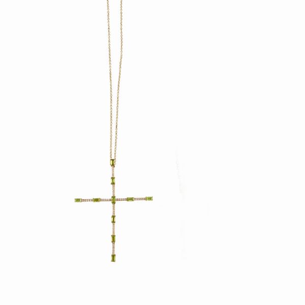 PENDENTE CON CATENINA  - Asta Gioielli & Objets de Vertu - Associazione Nazionale - Case d'Asta italiane