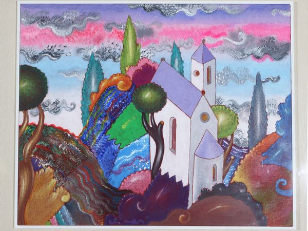 LUCA ALINARI : Paesaggio  - Asta 	 Una casa fiorentina. Tra tradizione e modernit Arte moderna e contemporanea Raccolta di dipinti moderni e Design - II  - Associazione Nazionale - Case d'Asta italiane