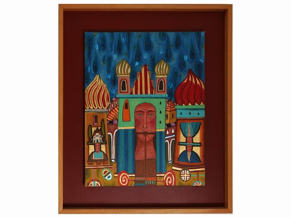 Luca Dall'Olio : Paese incantato 1997  - Asta 	 Una casa fiorentina. Tra tradizione e modernit Arte moderna e contemporanea Raccolta di dipinti moderni e Design - II  - Associazione Nazionale - Case d'Asta italiane