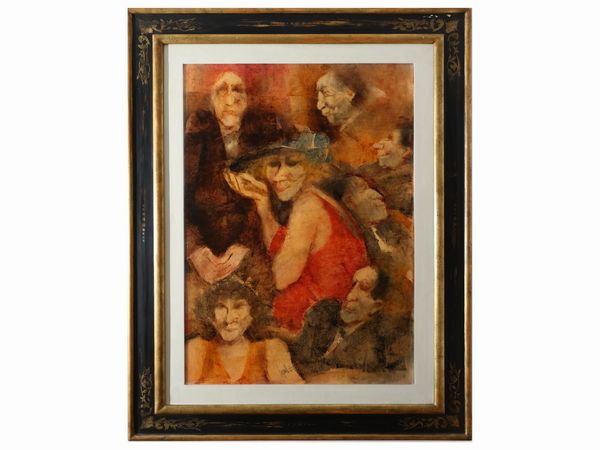 REMO SQUILLANTINI : Personaggi  - Asta 	 Una casa fiorentina. Tra tradizione e modernit Arte moderna e contemporanea Raccolta di dipinti moderni e Design - II  - Associazione Nazionale - Case d'Asta italiane