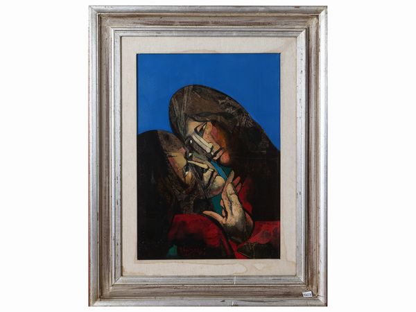 Alfio Rapisardi : Figure  - Asta 	 Una casa fiorentina. Tra tradizione e modernit Arte moderna e contemporanea Raccolta di dipinti moderni e Design - II  - Associazione Nazionale - Case d'Asta italiane