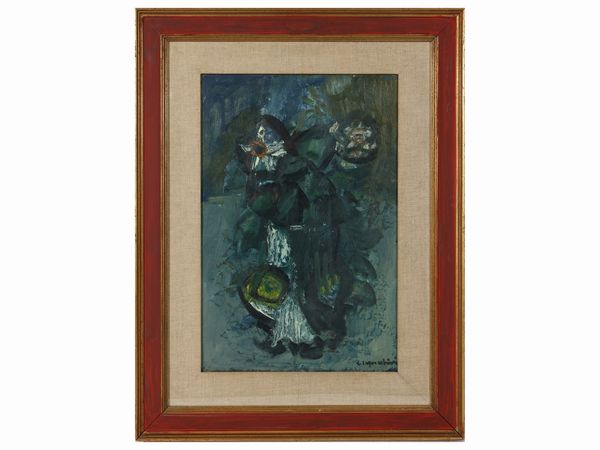 Ugo Capocchini : Vaso di fiori  - Asta 	 Una casa fiorentina. Tra tradizione e modernit Arte moderna e contemporanea Raccolta di dipinti moderni e Design - II  - Associazione Nazionale - Case d'Asta italiane