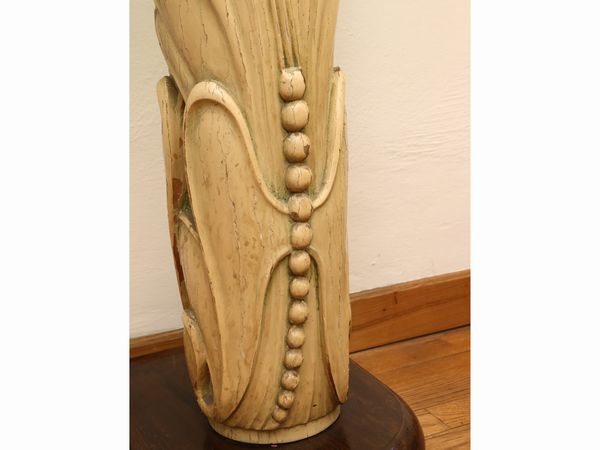 Consolle in legno laccato ad imitazione dell'avorio, attribuibile a Giovanni Gariboldi  - Asta 	 Una casa fiorentina. Tra tradizione e modernit� Arte moderna e contemporanea Raccolta di dipinti moderni e Design - II  - Associazione Nazionale - Case d'Asta italiane