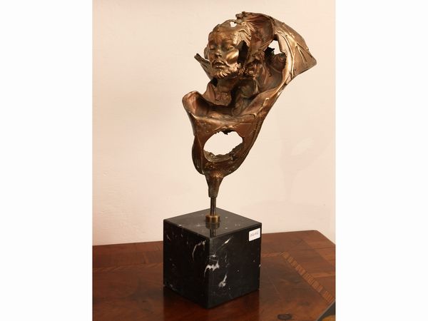 Scultura in bronzo  - Asta 	 Una casa fiorentina. Tra tradizione e modernit Arte moderna e contemporanea Raccolta di dipinti moderni e Design - II  - Associazione Nazionale - Case d'Asta italiane