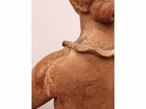 Giorgio Rossi : Donna con cornucopia 1930-1940  - Asta 	 Una casa fiorentina. Tra tradizione e modernit Arte moderna e contemporanea Raccolta di dipinti moderni e Design - II  - Associazione Nazionale - Case d'Asta italiane