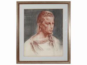 Silvestro Pistolesi - Ritratto femminile 1984