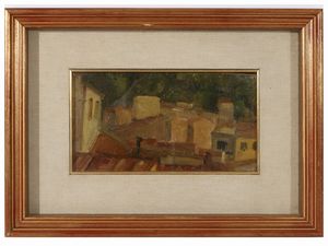 Carlo Severa - Veduta di tetti