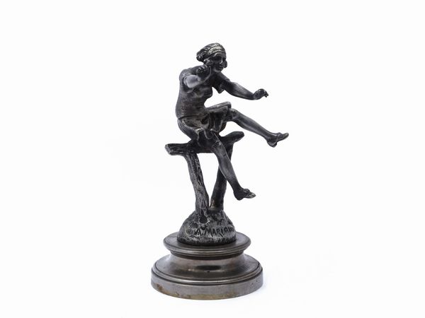 Piccolo gruppo in bronzo  - Asta Una casa fiorentina. Tra tradizione e modernit Le collezioni, i dipinti, gli arredi - III  - Associazione Nazionale - Case d'Asta italiane