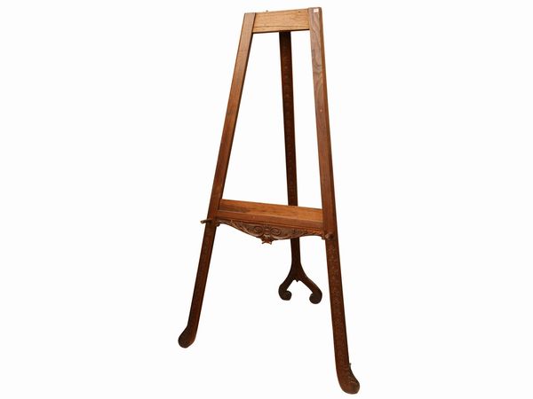 Grande cavalletto per esposizione in noce  - Asta Una casa fiorentina. Tra tradizione e modernit Le collezioni, i dipinti, gli arredi - III  - Associazione Nazionale - Case d'Asta italiane