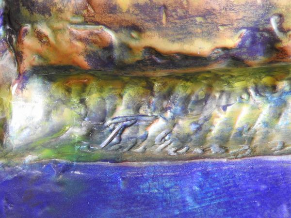 Grande gruppo in ceramica smaltata a lustro nei toni del verde, Zsolnay  - Asta Una casa fiorentina. Tra tradizione e modernit Le collezioni, i dipinti, gli arredi - III  - Associazione Nazionale - Case d'Asta italiane