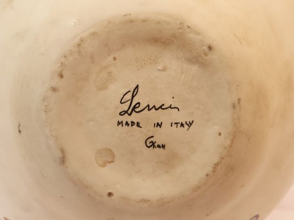 Vaso in ceramica modellata a colaggio, Lenci Torino, Anni Trenta  - Asta Una casa fiorentina. Tra tradizione e modernit Le collezioni, i dipinti, gli arredi - III  - Associazione Nazionale - Case d'Asta italiane