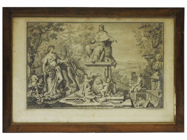 Giuseppe Zocchi : Vedute delle Ville e d'altri luoghi della Toscana 1757  - Asta Una casa fiorentina. Tra tradizione e modernit Le collezioni, i dipinti, gli arredi - III  - Associazione Nazionale - Case d'Asta italiane