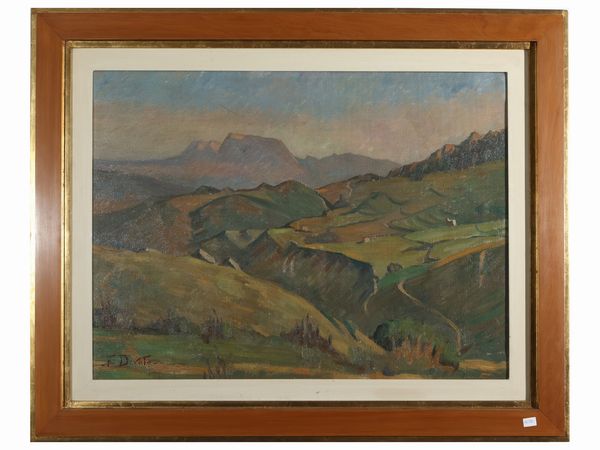 Francesca Devoto : Paesaggio campestre  - Asta Una casa fiorentina. Tra tradizione e modernit Le collezioni, i dipinti, gli arredi - III  - Associazione Nazionale - Case d'Asta italiane