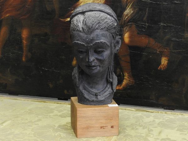 Testa femminile  - Asta Una casa fiorentina. Tra tradizione e modernit Le collezioni, i dipinti, gli arredi - III  - Associazione Nazionale - Case d'Asta italiane