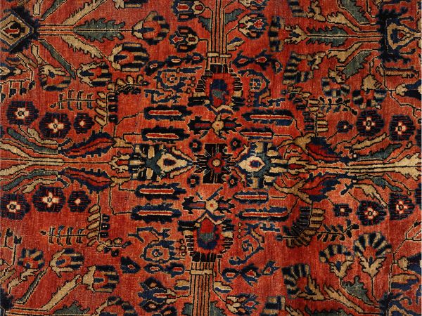 Tappeto persiano Sarug  - Asta Una casa fiorentina. Tra tradizione e modernit Le collezioni, i dipinti, gli arredi - III  - Associazione Nazionale - Case d'Asta italiane