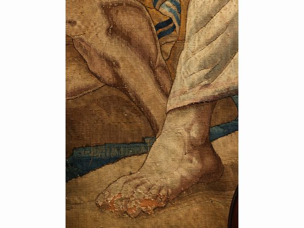 Filippo che battezza l'eunuco etiope, Scuola fiamminga del XVII secolo  - Asta Una casa fiorentina. Tra tradizione e modernit Le collezioni, i dipinti, gli arredi - III  - Associazione Nazionale - Case d'Asta italiane