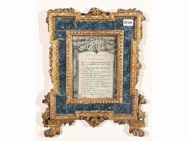 Cartagloria in legno intagliato e dorato  - Asta Una casa fiorentina. Tra tradizione e modernit Le collezioni, i dipinti, gli arredi - III  - Associazione Nazionale - Case d'Asta italiane