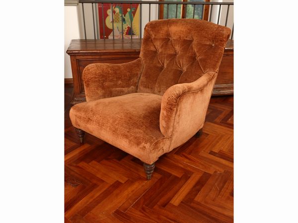 Poltorna imbottita  - Asta Una casa fiorentina. Tra tradizione e modernit Le collezioni, i dipinti, gli arredi - III  - Associazione Nazionale - Case d'Asta italiane