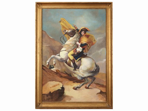 Da Jacques-Louis David, fine del XIX secolo : Napoleone  - Asta Una casa fiorentina. Tra tradizione e modernit Le collezioni, i dipinti, gli arredi - III  - Associazione Nazionale - Case d'Asta italiane