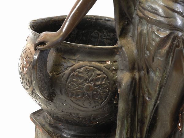 Fanciulla araba al pozzo, da un modello di Arthur Waagen  - Asta Una casa fiorentina. Tra tradizione e modernit Le collezioni, i dipinti, gli arredi - III  - Associazione Nazionale - Case d'Asta italiane