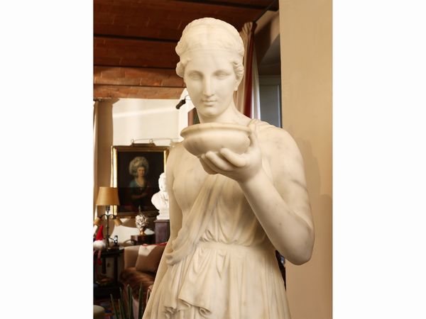 Dea Ebe, Seguace di Berthel Thorvaldsen  - Asta Una casa fiorentina. Tra tradizione e modernit Le collezioni, i dipinti, gli arredi - III  - Associazione Nazionale - Case d'Asta italiane