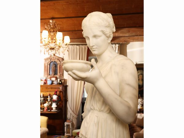 Dea Ebe, Seguace di Berthel Thorvaldsen  - Asta Una casa fiorentina. Tra tradizione e modernit Le collezioni, i dipinti, gli arredi - III  - Associazione Nazionale - Case d'Asta italiane