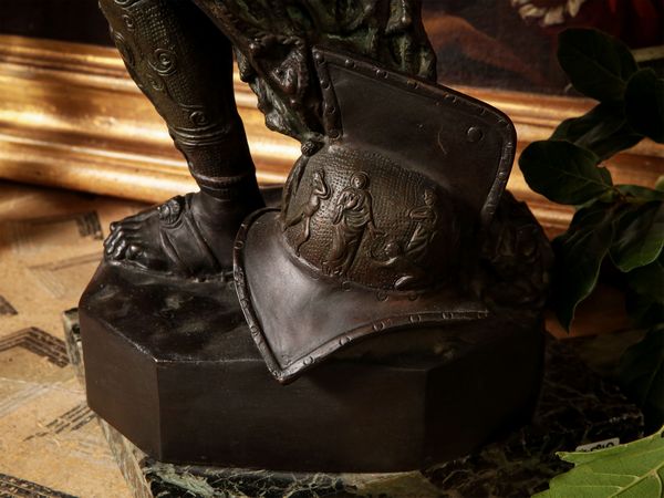 Gladiatore con tridente  - Asta Una casa fiorentina. Tra tradizione e modernit Le collezioni, i dipinti, gli arredi - III  - Associazione Nazionale - Case d'Asta italiane