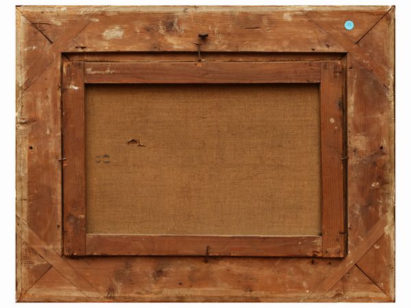 Scuola francese : Paesaggi montani con vedute di case  - Asta Una casa fiorentina. Tra tradizione e modernit Le collezioni, i dipinti, gli arredi - III  - Associazione Nazionale - Case d'Asta italiane