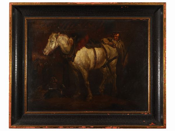 Robert Innes : Lo stalliere  - Asta Una casa fiorentina. Tra tradizione e modernit Le collezioni, i dipinti, gli arredi - III  - Associazione Nazionale - Case d'Asta italiane