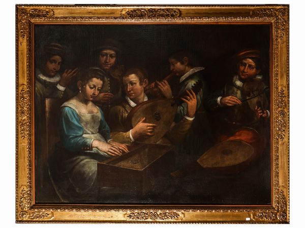 Scuola lombarda : Concerto  - Asta Una casa fiorentina. Tra tradizione e modernit Le collezioni, i dipinti, gli arredi - III  - Associazione Nazionale - Case d'Asta italiane