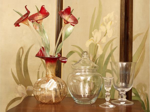 Accessori in vetro soffiato  - Asta Una casa fiorentina. Tra tradizione e modernit Le collezioni, i dipinti, gli arredi - III  - Associazione Nazionale - Case d'Asta italiane