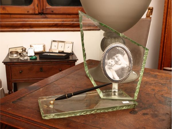 Portapenna in cristallo  - Asta Una casa fiorentina. Tra tradizione e modernit Le collezioni, i dipinti, gli arredi - III  - Associazione Nazionale - Case d'Asta italiane