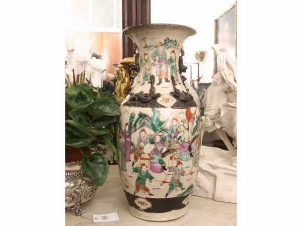 Coppia di vasi  balaustro in ceramica  - Asta Una casa fiorentina. Tra tradizione e modernit Le collezioni, i dipinti, gli arredi - III  - Associazione Nazionale - Case d'Asta italiane