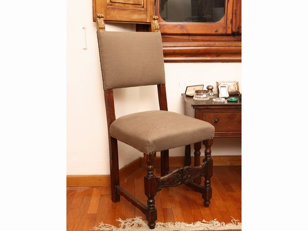 Coppia di sedie di gusto seicentesco  - Asta Una casa fiorentina. Tra tradizione e modernit Le collezioni, i dipinti, gli arredi - III  - Associazione Nazionale - Case d'Asta italiane