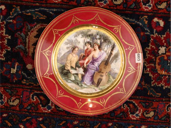 Piatto da parata in porcellana, Ginori  - Asta Una casa fiorentina. Tra tradizione e modernit Le collezioni, i dipinti, gli arredi - III  - Associazione Nazionale - Case d'Asta italiane