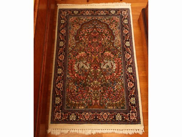 Tappeto persiano Kirman  - Asta Una casa fiorentina. Tra tradizione e modernit Le collezioni, i dipinti, gli arredi - III  - Associazione Nazionale - Case d'Asta italiane