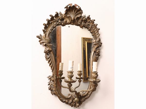 Ventola in legno intagliato e dorato  - Asta Una casa fiorentina. Tra tradizione e modernit Le collezioni, i dipinti, gli arredi - III  - Associazione Nazionale - Case d'Asta italiane