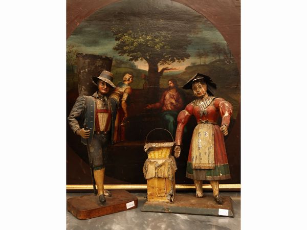 Coppia di fioriere in tole dipinta  - Asta Una casa fiorentina. Tra tradizione e modernit Le collezioni, i dipinti, gli arredi - III  - Associazione Nazionale - Case d'Asta italiane