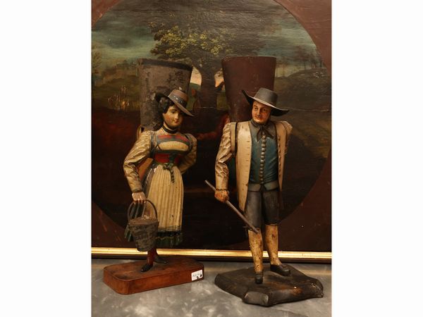 Coppia di fioriere in tole dipinta  - Asta Una casa fiorentina. Tra tradizione e modernit Le collezioni, i dipinti, gli arredi - III  - Associazione Nazionale - Case d'Asta italiane