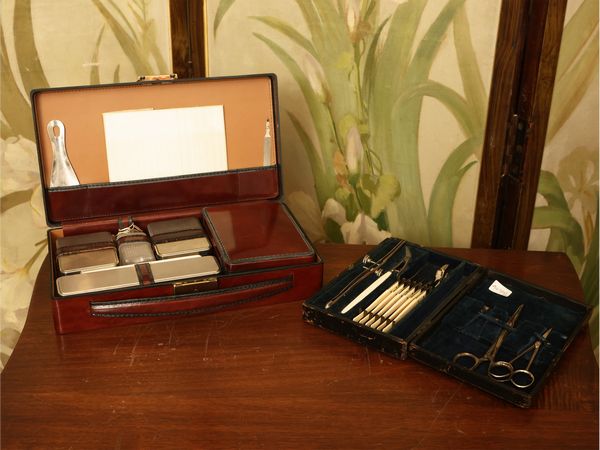 Necessaire da viaggio in pelle  - Asta Una casa fiorentina. Tra tradizione e modernit Le collezioni, i dipinti, gli arredi - III  - Associazione Nazionale - Case d'Asta italiane