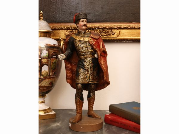 Figura lignea policroma  - Asta Una casa fiorentina. Tra tradizione e modernit Le collezioni, i dipinti, gli arredi - III  - Associazione Nazionale - Case d'Asta italiane