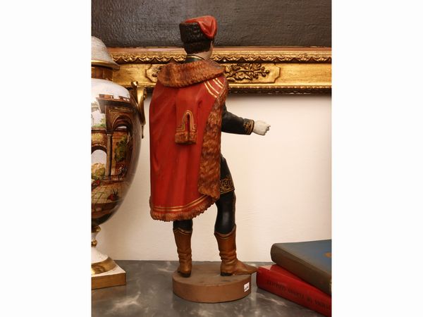 Figura lignea policroma  - Asta Una casa fiorentina. Tra tradizione e modernit Le collezioni, i dipinti, gli arredi - III  - Associazione Nazionale - Case d'Asta italiane